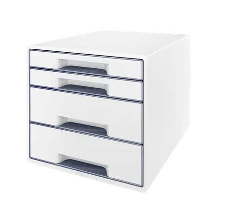 Pojemnik z 4 szufladami Leitz WOW, biały