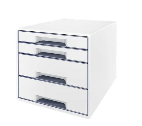 Pojemnik z 4 szufladami Leitz WOW, biały