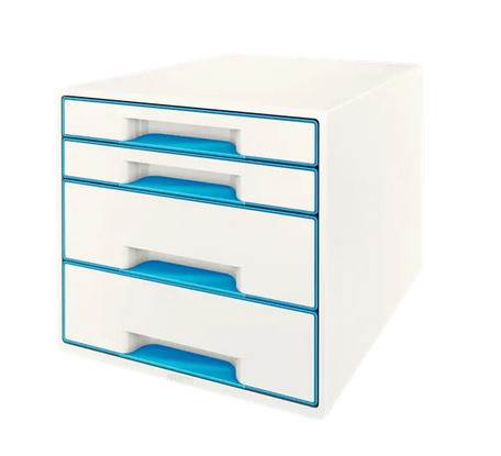 Pojemnik z 4 szufladami Leitz WOW, niebieski