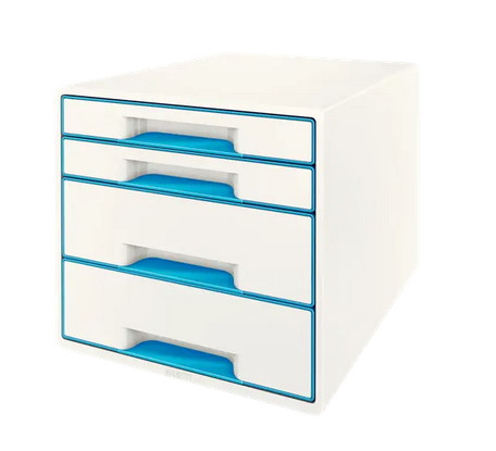 Pojemnik z 4 szufladami Leitz WOW, niebieski