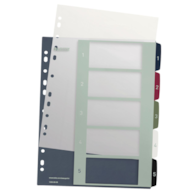 Przekładki plast. do nadruku tekstu na kartę, Leitz Style, 1-5