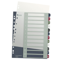 Przekładki plast. do nadruku tekstu na kartę, Leitz Style, 1-12