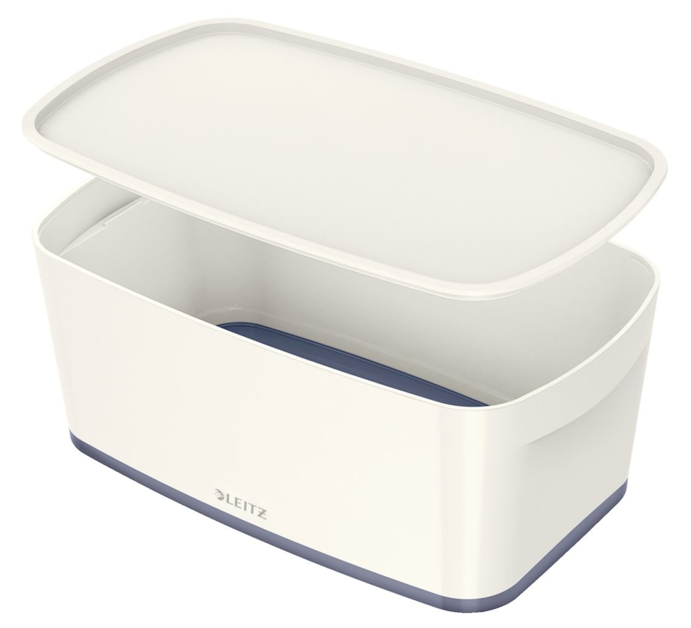 MyBox mały z pokrywką Leitz WOW, biały
