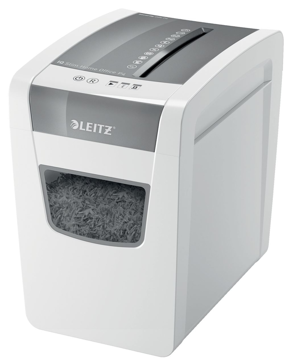 Niszczarka Leitz IQ Home Office Slim P4, 10 kartek,  23 l kosz
