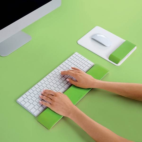 Podkładka pod nadgarstki do klawiatury Leitz WOW, zielona