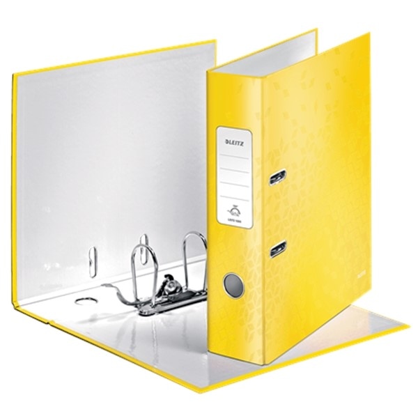 Segregator z mech. WOW Leitz 180°, A4/80mm, żółty