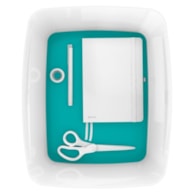 MyBox duży z pokrywką Leitz WOW, turkusowy