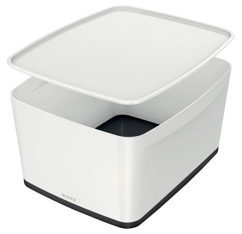 MyBox duży z pokrywką Leitz WOW, czarny