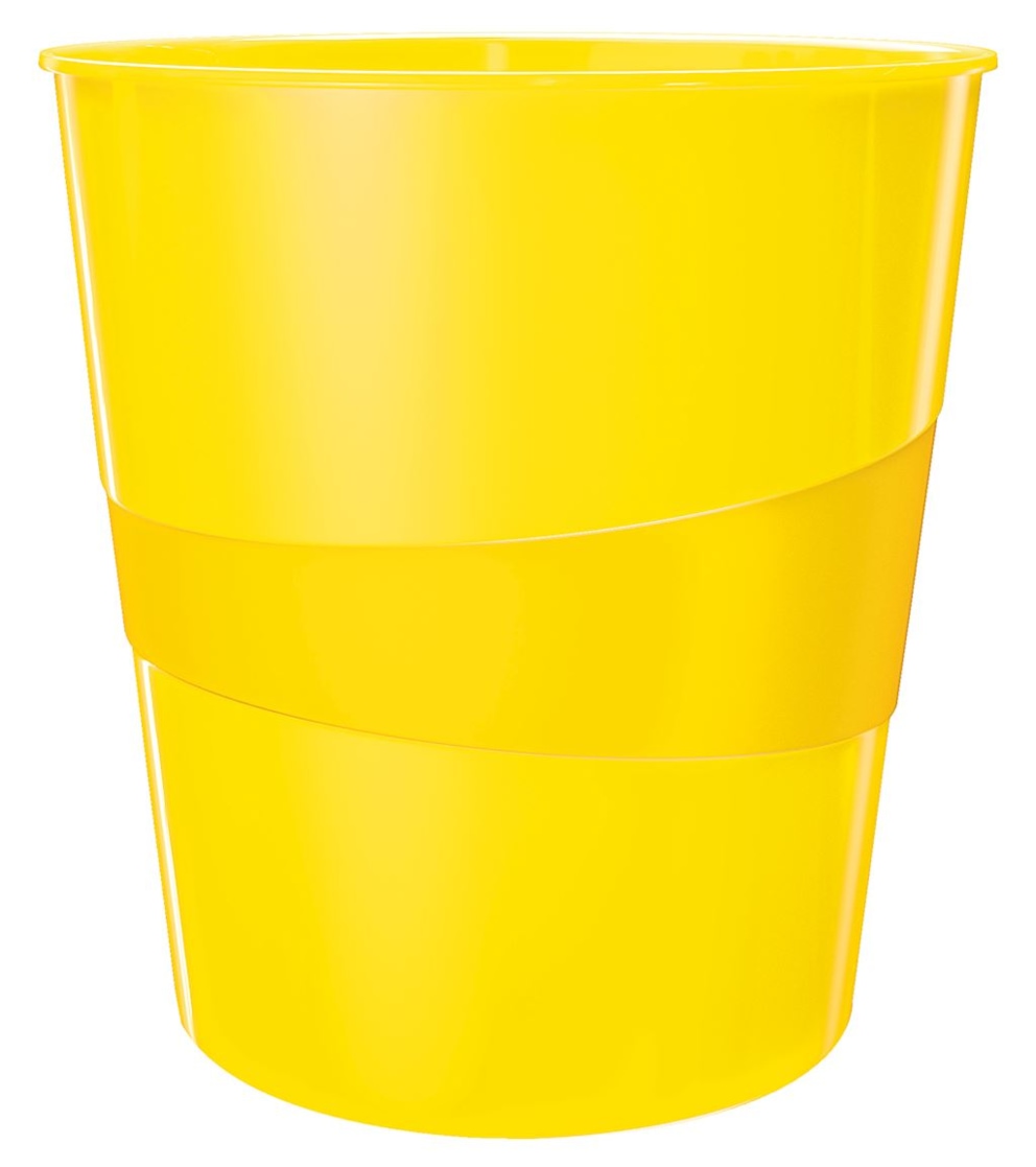 Kosz na śmieci 15L Leitz WOW, żółty