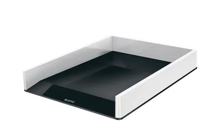 Półka na dokumenty Leitz WOW dwukolorowa, czarna