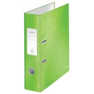 Segregator z mech. WOW Leitz 180°, A4/80mm, zielony