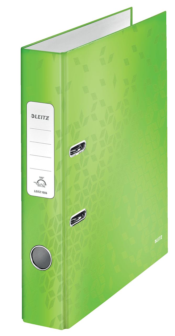 Segregator z mech. WOW Leitz 180°, A4/50mm, zielony