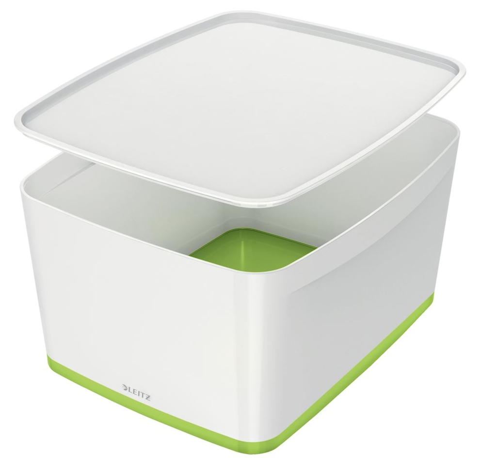 MyBox duży z pokrywką Leitz WOW, zielony