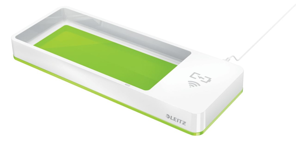 Piórnik z ładowarką indukcyjną Leitz WOW, zielony