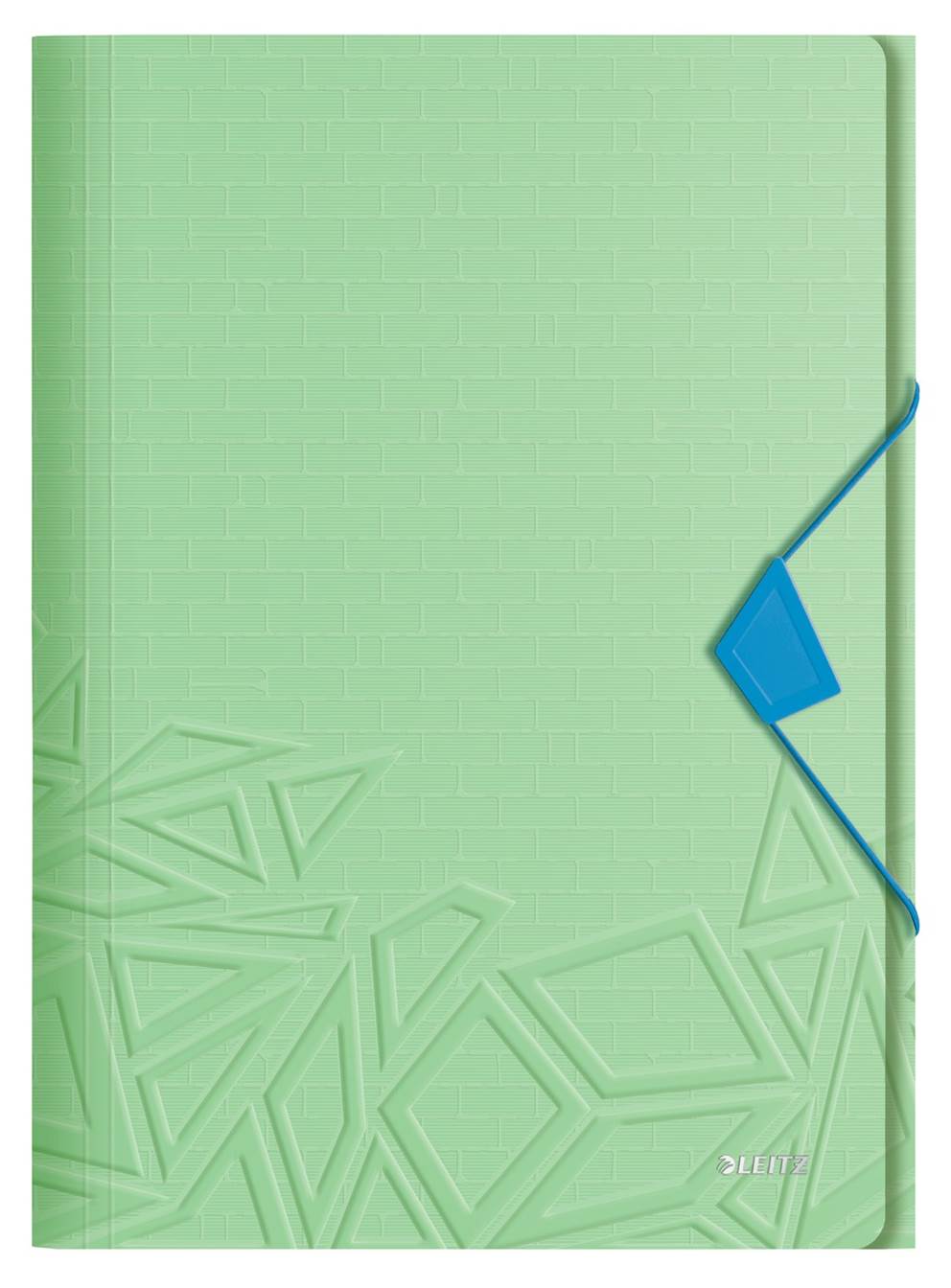 Teczka z gumką Leitz Urban Chic, PP, A4, grzbiet 15 mm, mieści 150 kartek, zielona