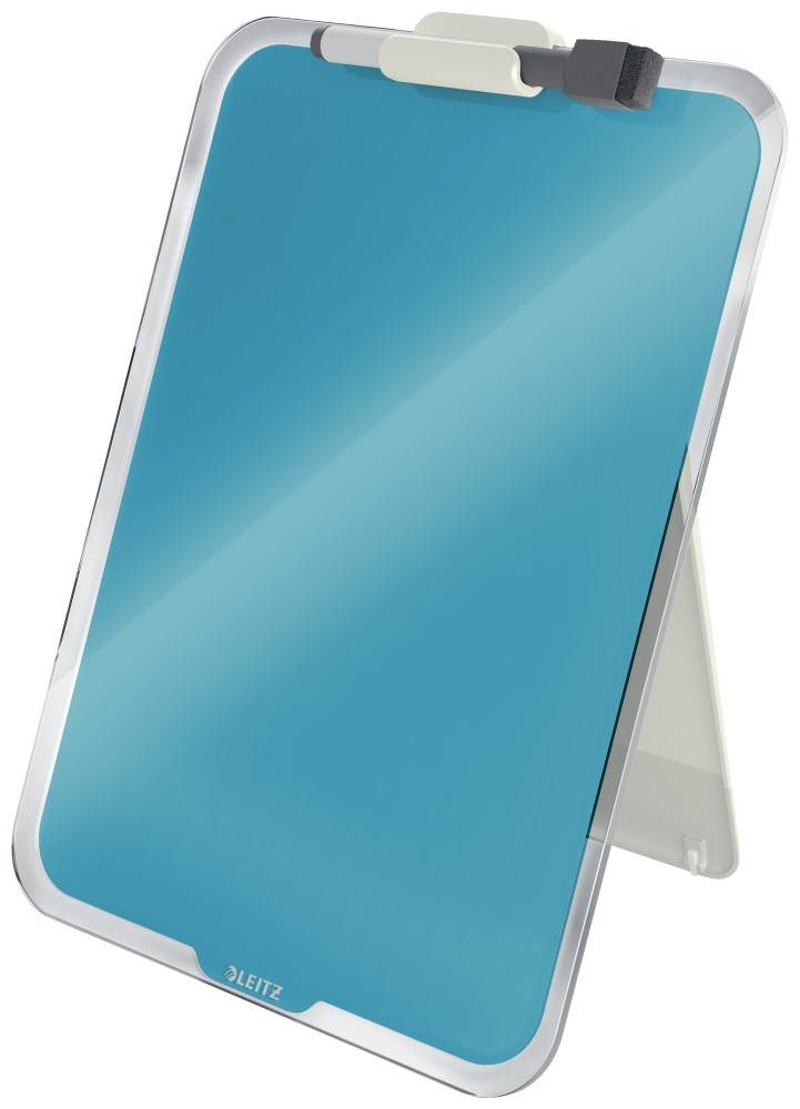 Szklana tabliczka na biurko Leitz Cosy, niebieski