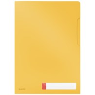 Folder A4 z kieszonką na etykietę Leitz Cosy, żółta 3 szt./opak.