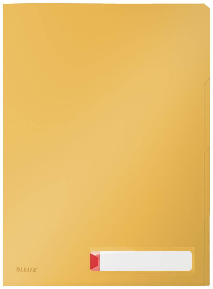 Folder A4 z 3 przegródkami Leitz Cosy, żółta 3 szt./opak.