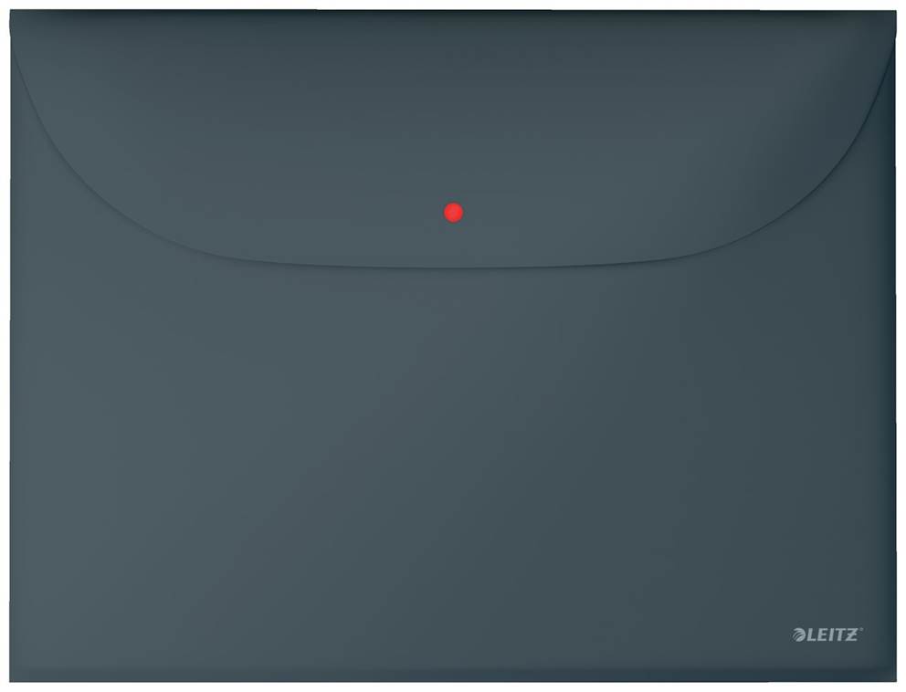 Teczka kopertowa z 2 przegródkami Leitz Cosy, szara 3 szt./opak.