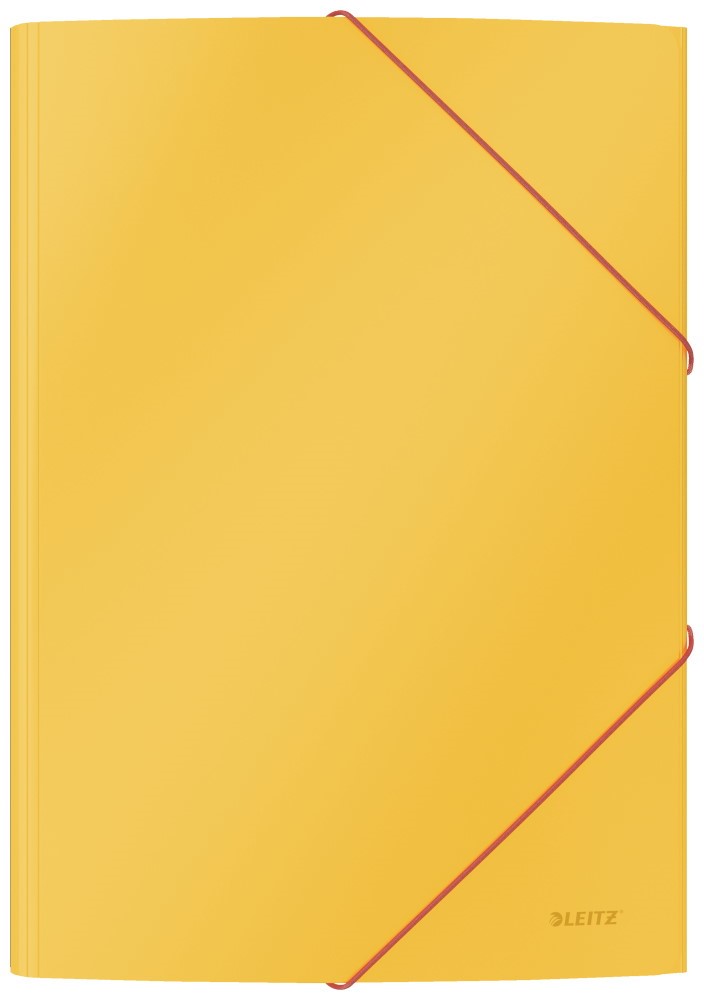 Teczka kartonowa z gumką Leitz Cosy, A4, żółta