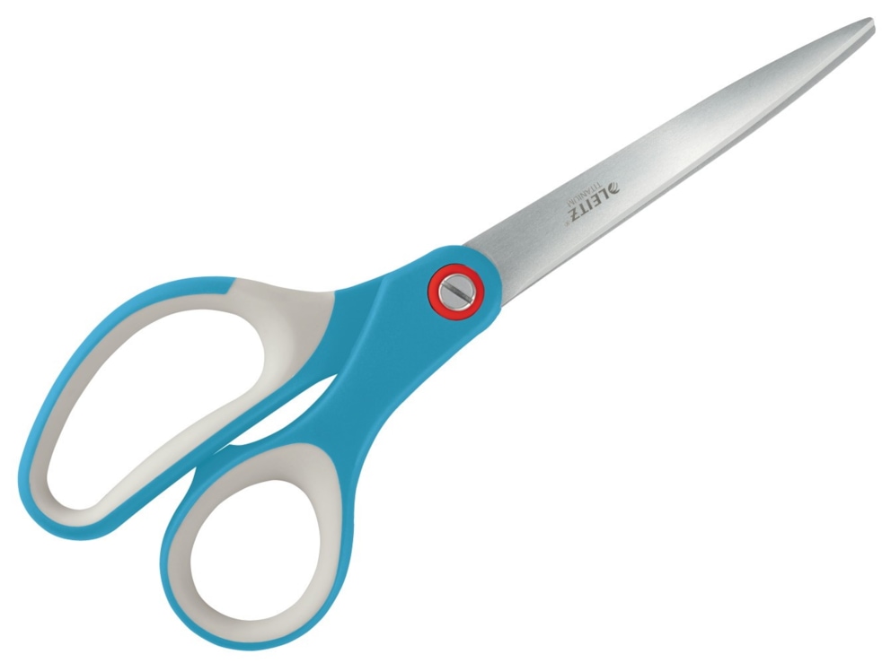 Nożyczki biurowe Leitz Cosy powlekane tytanem, 205mm, niebieskie