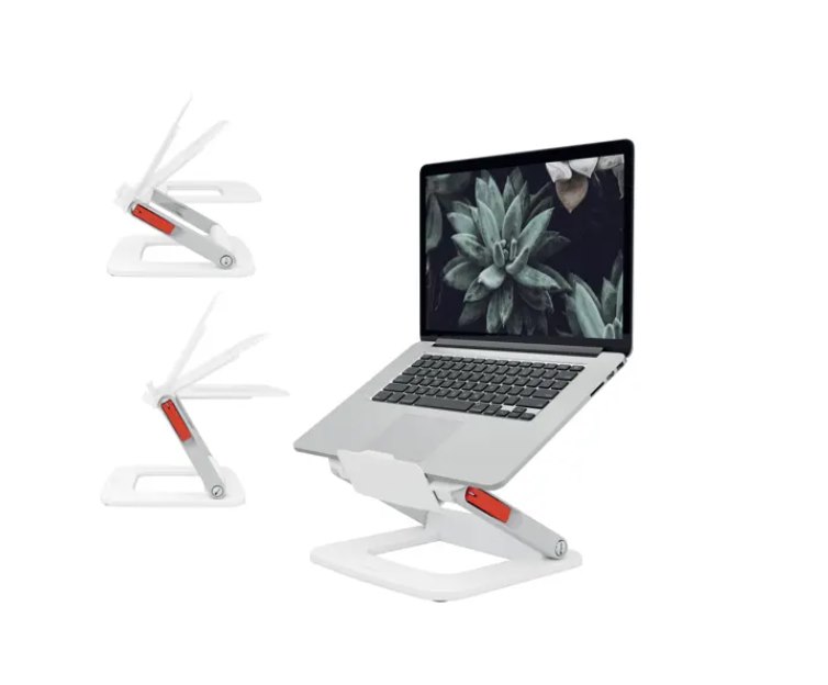 Regulowana podstawka Leitz Ergo pod laptopa, z możliwością ustawienia w wielu pozycjach