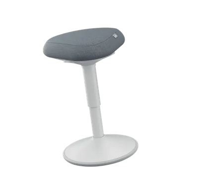 Stołek Leitz Ergo do aktywnego siedzenia z wygodnym siedziskiem Szary