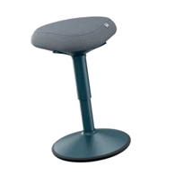 Stołek Leitz Ergo do aktywnego siedzenia z wygodnym siedziskiem Szary ciemny