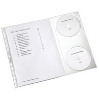 Koszulki na dokumenty i CD, Leitz Combo, 130 mic. 5 szt./folia