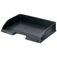 Półka na dokumenty otwarta od dłuższego boku, czarny
