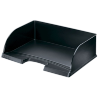 Półka na dokumenty otwarta od dłuższego boku Jumbo, czarny