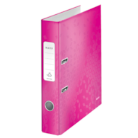 Segregator z mech. WOW Leitz 180°, A4/50mm, różowy