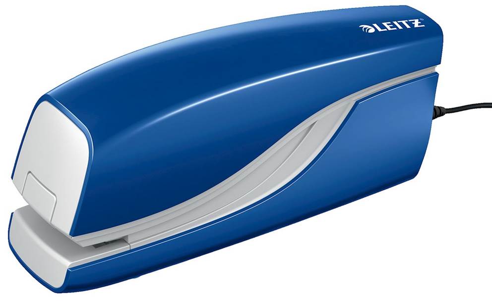 Zszywacz elektryczny Leitz Nexxt Series, na zasilacz, niebieski, 3 lata gwarancji, do 10 kartek