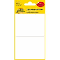 Trwałe minietykiety do opisywania ręcznego; 8 etyk./op., 77 x 59 mm, białe