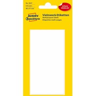 Trwałe minietykiety do opisywania ręcznego; 6 etyk./op., 98 x 51 mm, białe