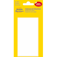 Trwałe minietykiety do opisywania ręcznego; 6 etyk./op., 98 x 51 mm, białe