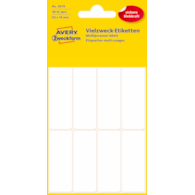 Trwałe minietykiety do opisywania ręcznego; 48 etyk./op., 50 x 19 mm, białe