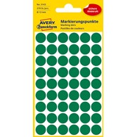 Kółka do zaznaczania kolorowe; 270 etyk./op., O12 mm, zielone