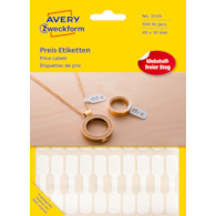 Etykiety cenowe do opisywania ręcznego; 924 etyk./op., 49 x 10 mm, białe