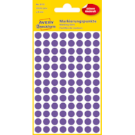 Kółka do zaznaczania kolorowe; 416 etyk./op., O8 mm, fioletowe