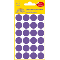 Kółka do zaznaczania kolorowe; 96 etyk./op., O18 mm, fioletowe