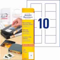 Etykiety na dyskietki; A4, 25 ark./op., 70 x 50,8 mm, białe, usuwalne