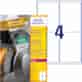 Etykiety polietylenowe ultra resistant, A4, 40 ark./op., 99,1x139mm