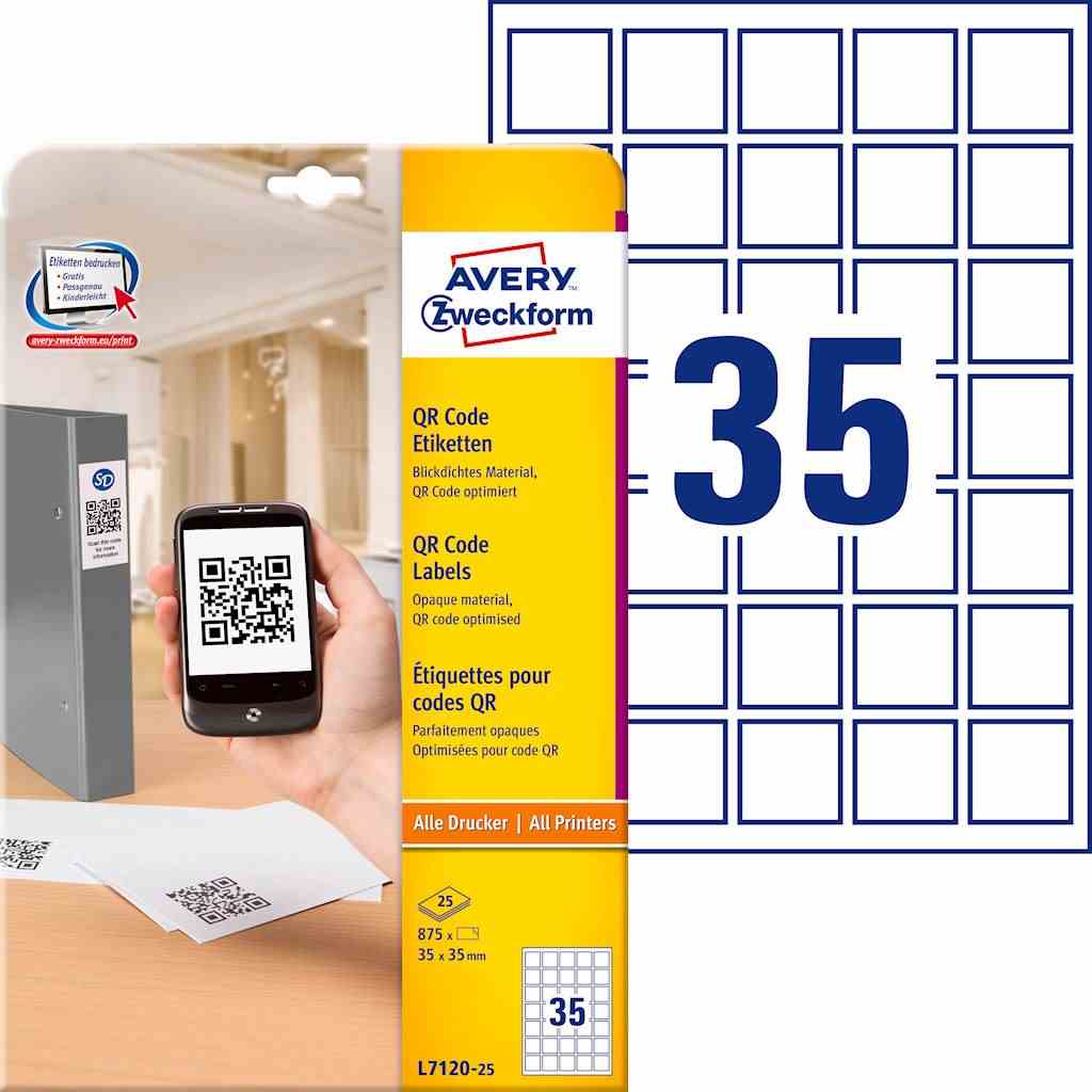 Etykiety Do Kodów Qr A4 25 Arkop Białe Sonpap B2b Artykuły Biurowe 0588