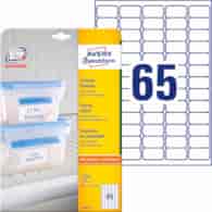 Etykiety na mrożonki; A4, 25 ark./op., 38,1 x 21,2 mm, białe