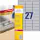 Etykiety znamionowe srebrne; A4, 8 ark./op., 63,5 x 29,6 mm, srebrne, poliestrowe