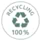 Recyklingowane etykiety adresowe; A4, 100 ark./op., 45,7 x 25,4 mm, białe