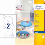 Etykiety na płyty CD; A4, 25 ark./op., o117 mm, błyszczące