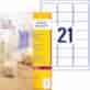 Etykiety przezroczyste Crystal Clear; A4, 25 ark./op., 63,5 x 38,1 mm, przezroczyste