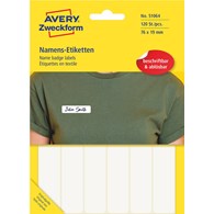 Samoprzylepne identyfikatory do opisu ręcznego, 10 ark/120 etyk.w opak, 76 x 19 mm, jedwab octanowy, usuwalne, białe, AVERY 51064